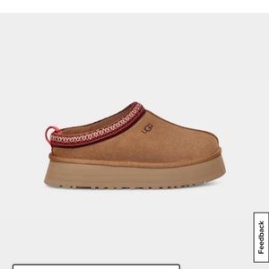 Ugg tasman slippers! Worn once. Inside fur in perfect condition.